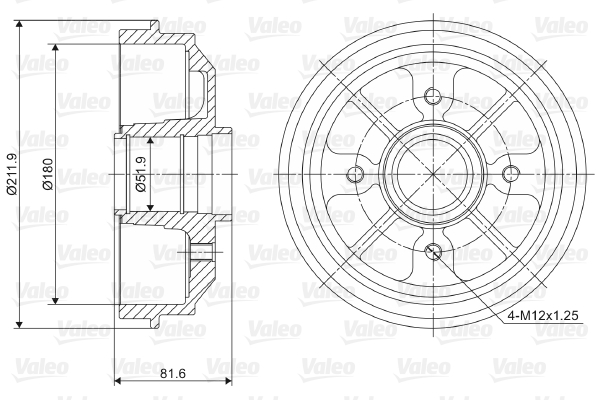 Remtrommel Valeo 237007