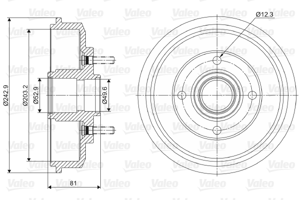 Remtrommel Valeo 237012