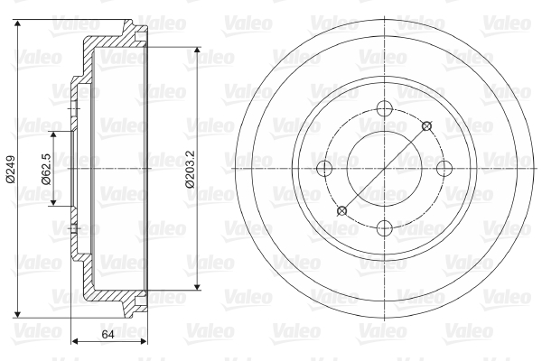 Remtrommel Valeo 237013