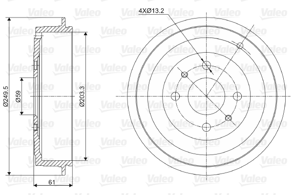 Remtrommel Valeo 237021