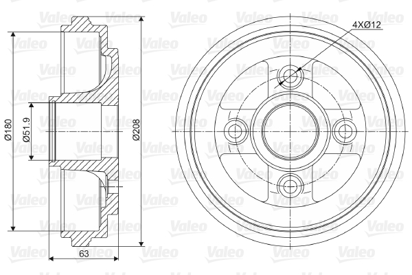 Remtrommel Valeo 237026