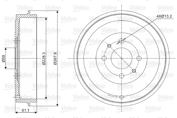 Remtrommel Valeo 237036