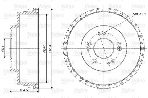 Remtrommel Valeo 237039