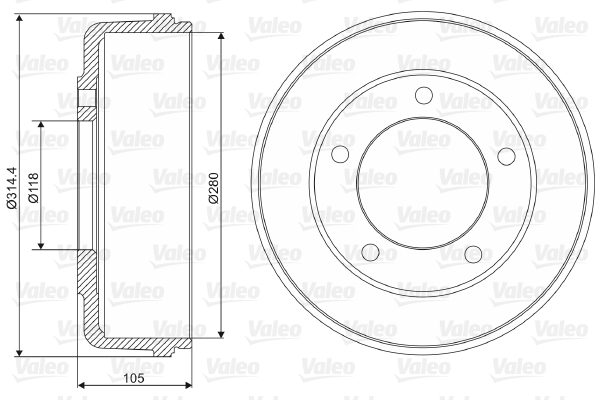 Remtrommel Valeo 237048