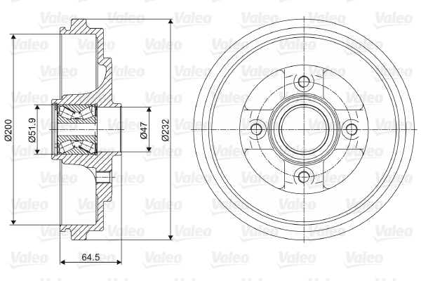 Remtrommel Valeo 237079