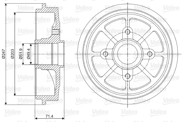 Remtrommel Valeo 237097