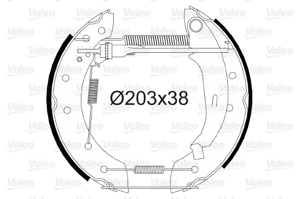 Remschoen set Valeo 554795