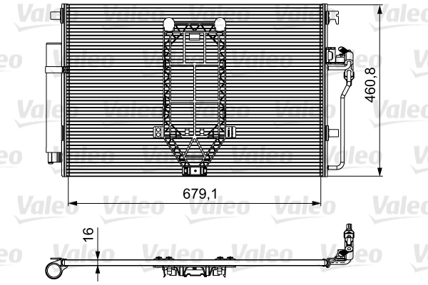 Airco condensor Valeo 812502