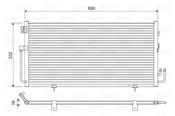 Airco condensor Valeo 814063