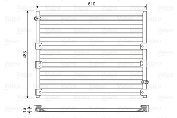 Airco condensor Valeo 814176