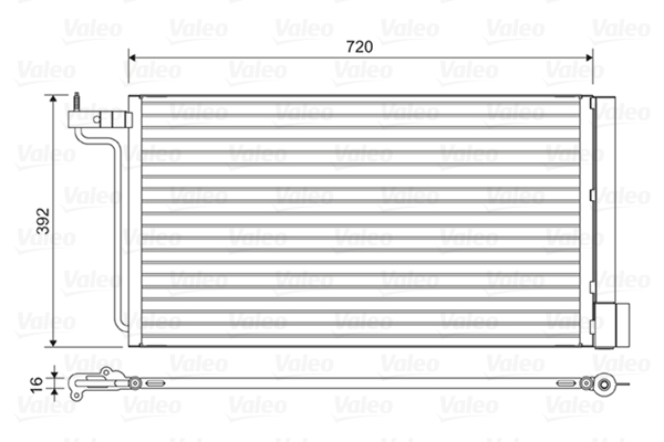 Airco condensor Valeo 814177