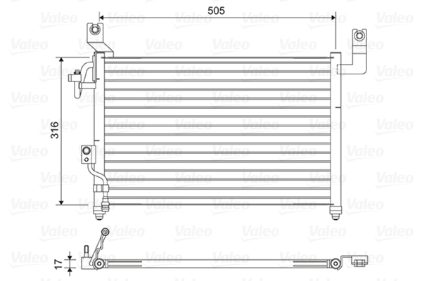 Airco condensor Valeo 814427