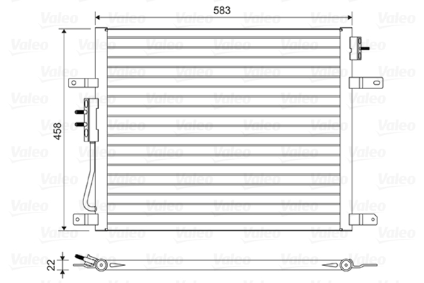 Airco condensor Valeo 814443