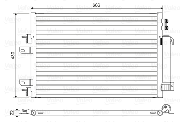 Airco condensor Valeo 814446