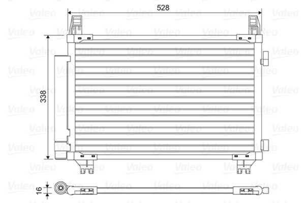 Airco condensor Valeo 814449