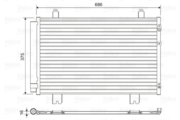 Airco condensor Valeo 814450