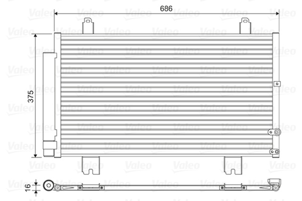 Airco condensor Valeo 814451