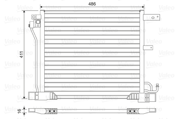 Airco condensor Valeo 814454