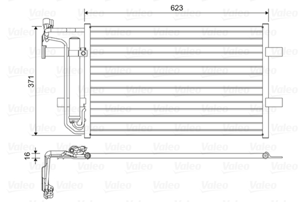 Airco condensor Valeo 814455