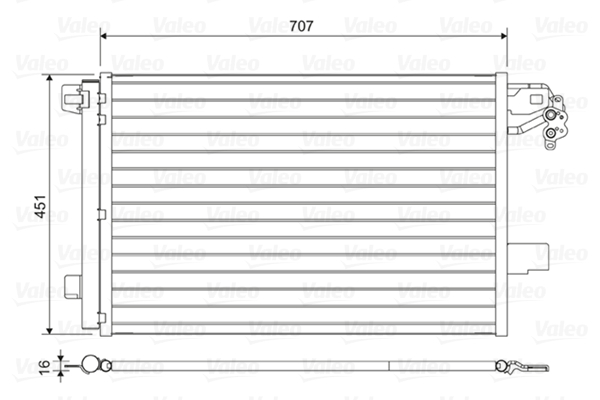 Airco condensor Valeo 814461