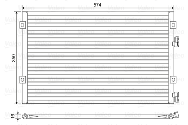 Airco condensor Valeo 814487
