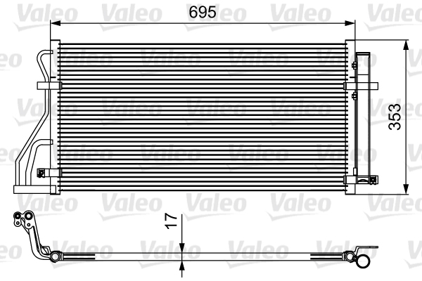 Airco condensor Valeo 814488