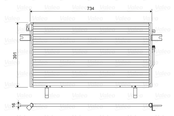 Airco condensor Valeo 814489