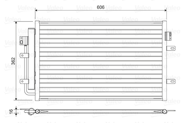 Airco condensor Valeo 822551