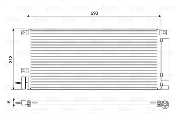 Airco condensor Valeo 822576