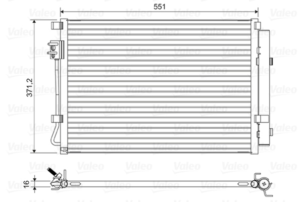 Airco condensor Valeo 822581