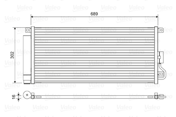 Airco condensor Valeo 822592