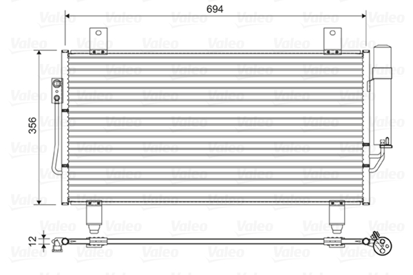 Airco condensor Valeo 822599