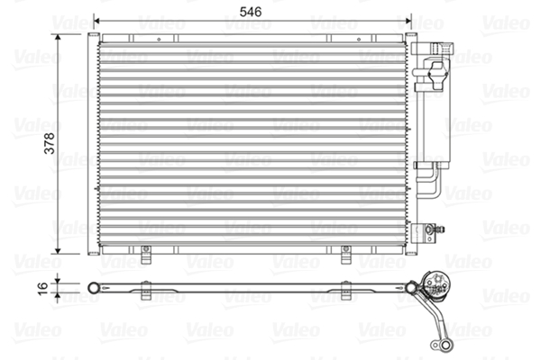Airco condensor Valeo 822613