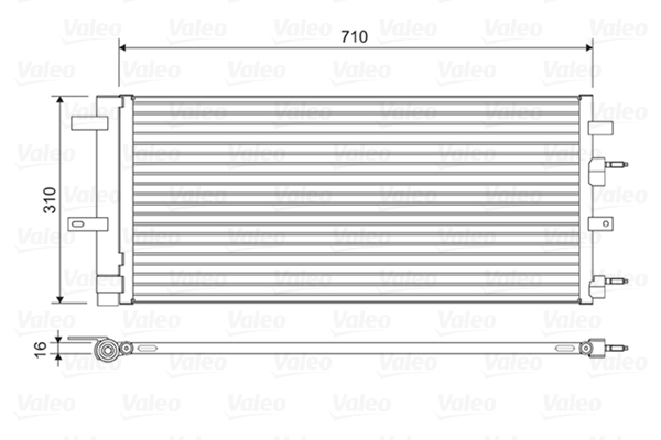 Airco condensor Valeo 822618