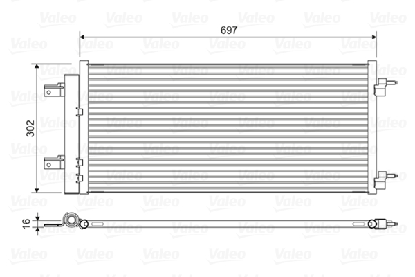 Airco condensor Valeo 822626