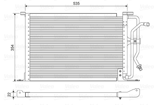 Airco condensor Valeo 822627