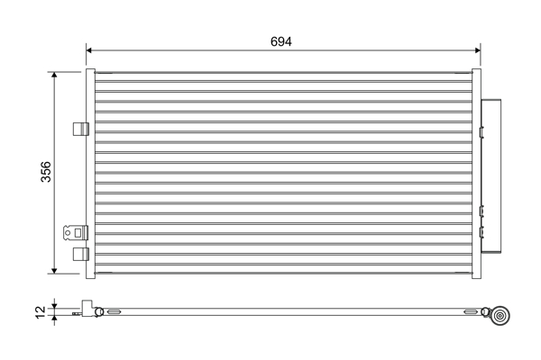 Airco condensor Valeo 822638