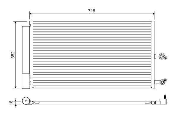 Airco condensor Valeo 822645