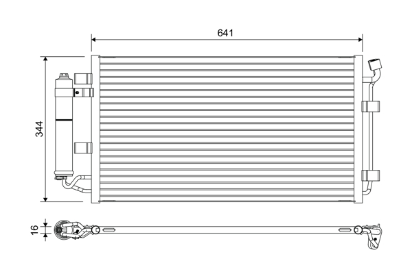 Airco condensor Valeo 822646