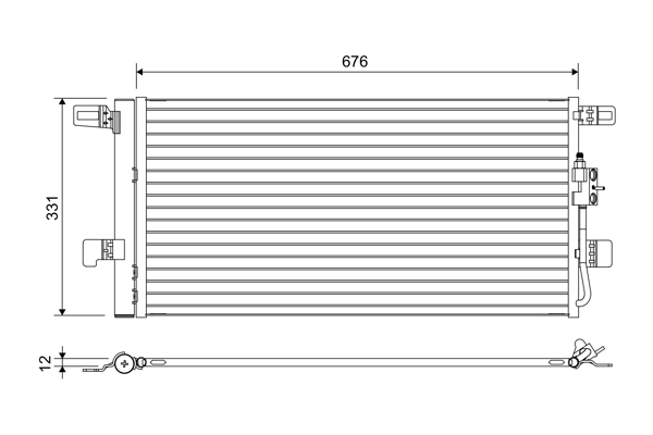 Airco condensor Valeo 822648
