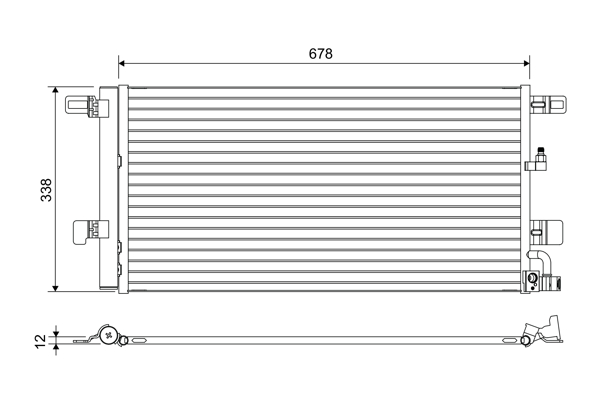 Airco condensor Valeo 822650