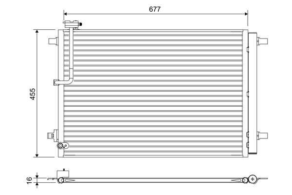 Airco condensor Valeo 822657