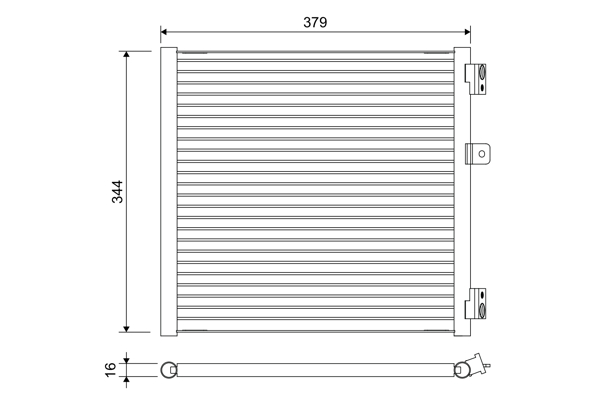 Airco condensor Valeo 822660