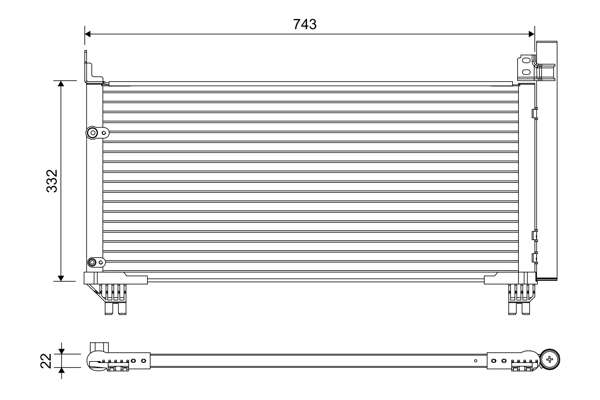 Airco condensor Valeo 822661