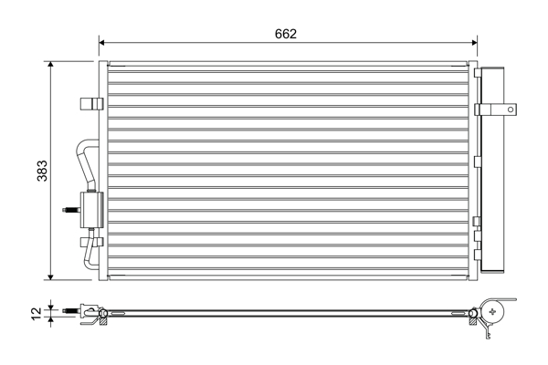 Airco condensor Valeo 822666
