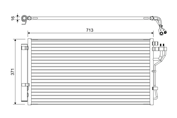 Airco condensor Valeo 822667