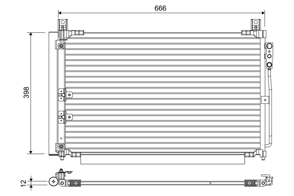 Airco condensor Valeo 822670