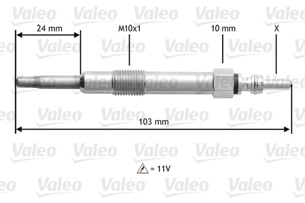 Valeo Gloeibougie 345114