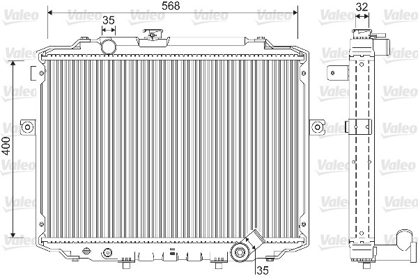Radiateur Valeo 733227