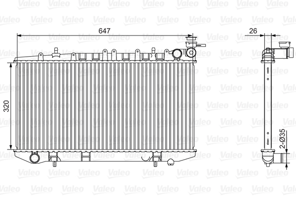 Radiateur Valeo 701529